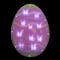 14" Pink & Green LED Lighted Easter Egg Window Silhouette